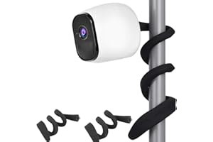 Uogw 2 Pack Flexible Twist Mount Compatible with Arlo Pro 4,Pro 3,Pro 2,Arlo Ultra,Arlo Pro,Arlo Baby,Arlo Go,Arlo Wall Mount Bracket,Attach Your Arlo Camera Wherever You Like Without Any Tools-Black