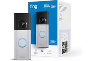 Ring Battery Doorbell Plus (newest model), Retinal 2K with wide-angle video, up to 6x Enhanced Zoom, Low-Light Sight, and Qui
