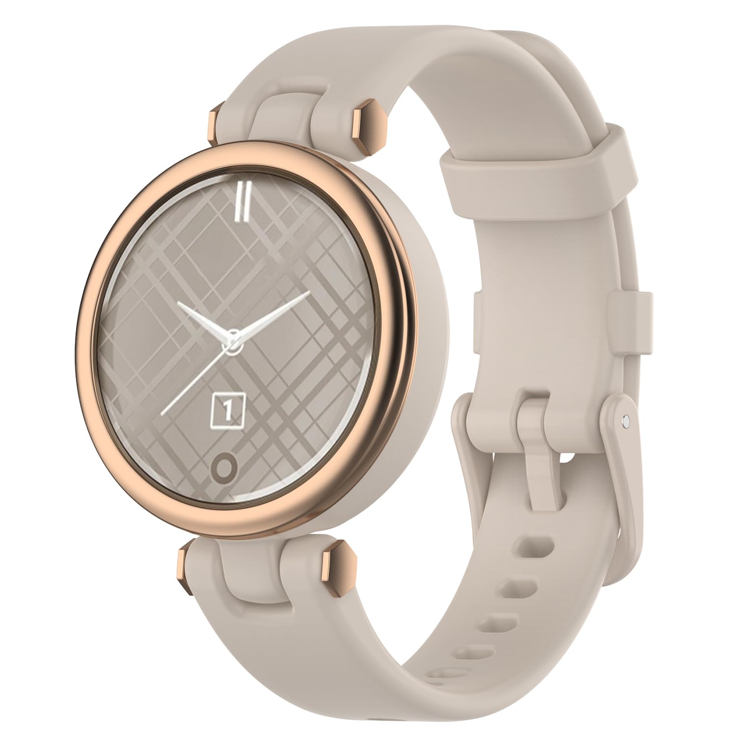 Nacorulu Compatible With Garmin Lily Bands, 14.2mm Width Soft Silicone for Garmin Lily Smartwatch. (Grey)
