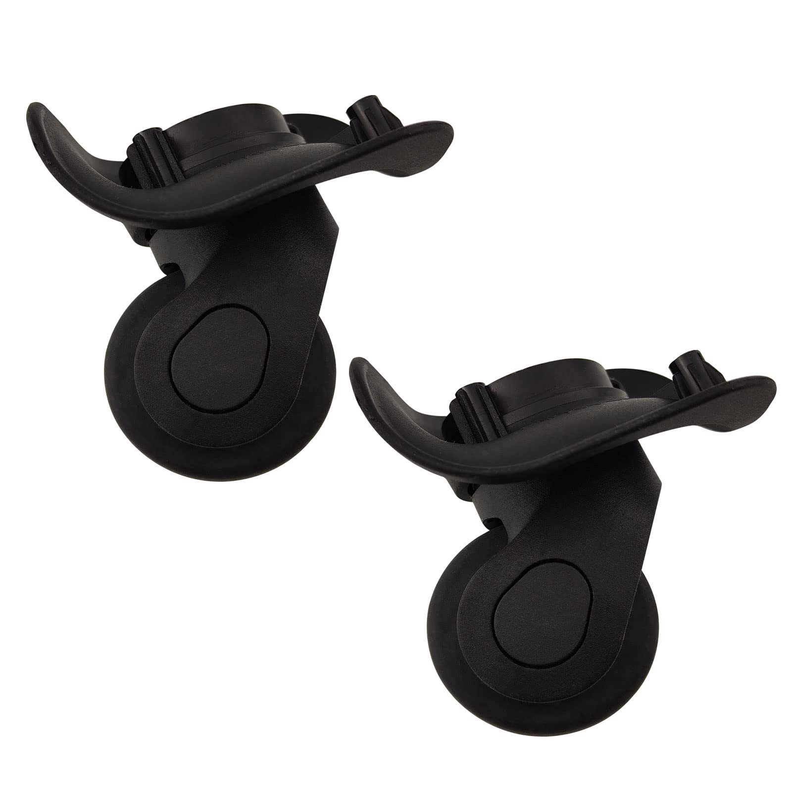 Photo 1 of 1 Pair Luggage Suitcase Wheel, A08 Trunk Luggage Wheel Spare Part (W041-2 Small) Plastic 360 Swivel Universal Wheel Replacement Luggage Wheel for suitcases/Draw Bar Box