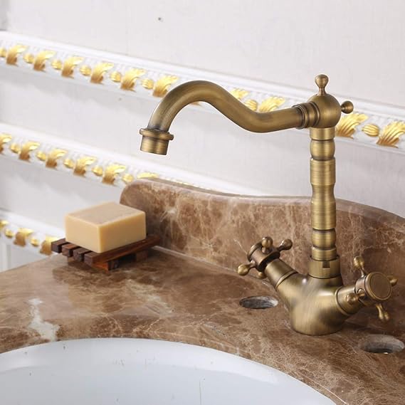 ZGQA-GQA grifo de lavabo grifo de agua de cobre fino lavabo europeo