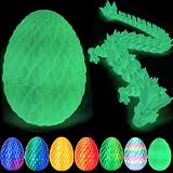 YILCER 12 Inch 3D Dragon Egg Toy Luminous Eco Safe Upgraded Joints