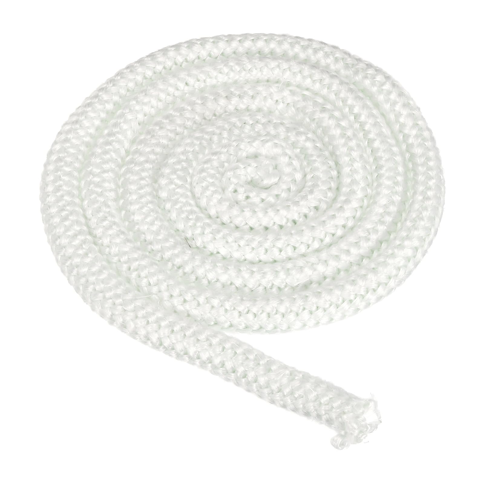 PATIKIL 11/16"x 86" Wood Stove Gasket, Fiberglass Round High-Temperature Resistance Seal Rope Replacement for Stoves Fireplace Door, White