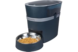 PetSafe Smart Feed Pet Feeder, Automatic Cat Feeder, Automatic Dog Feeder with App, Compatible With Alexa, Apple, Android, Backup Batteries For Power Outage, Black