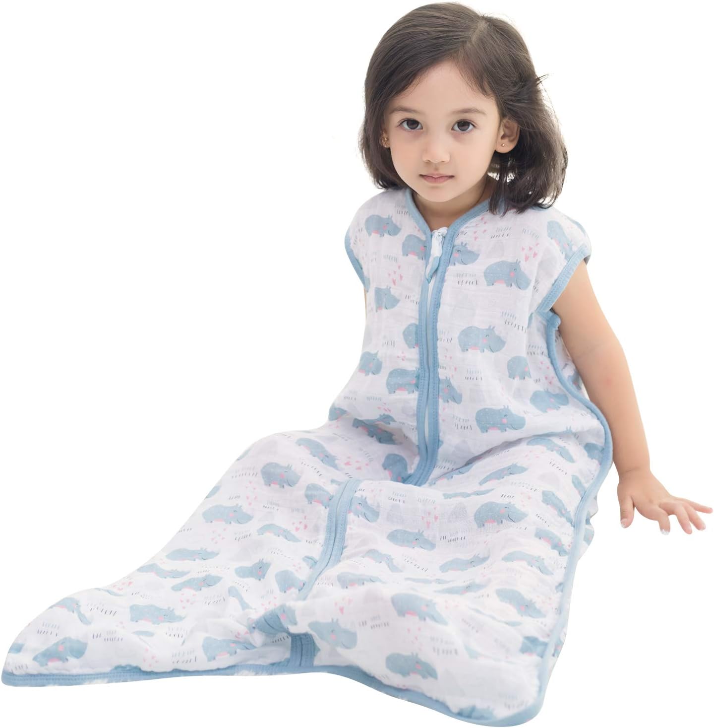 TADO MUSLIN Baby Sleeping Sack 100% Organic Cotton Baby Wearable Blanket （12-24Months）