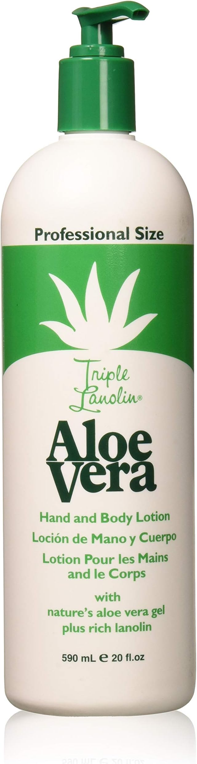 Triple Lanolin 590ml Aloe Vera Hand Body Lotion Dry Skin Moisturizer