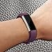 KingAcc Compatible Replacement Bands for Fitbit Alta HR, Fitbit Alta, Silicone Fitbit Alta HR Band Alta Band, Buckle Wristband Strap Women Men (1-Pack, Dark Purple, Small)