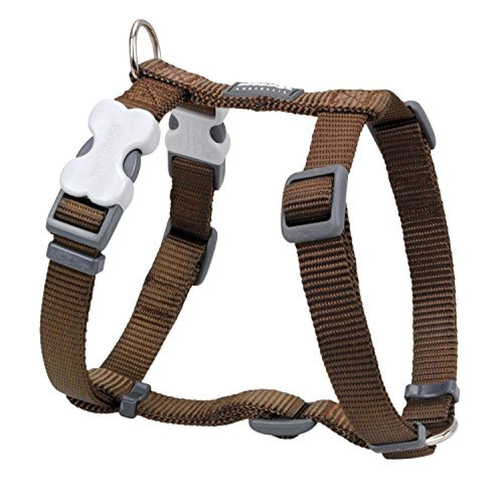 Red Dingo Classic Dog Harness Plain, Brown, Large 25mm โ image 1
