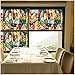 Bloss Decorative Window Privacy Film Black Out Window Cling Stained Glass Window Film Removable Static Cling Glass Film Contact Paper for Home Office(17.7In. by 78.7In)