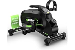 WENOKER Exercise Bike, Pedal Exerciser Under Desk Bike Pedal Bike for Home/Office Workout - Magnetic Mini Exercise Bike for Arm/Leg Exercise With LCD Display suitable for Seniors and Worker