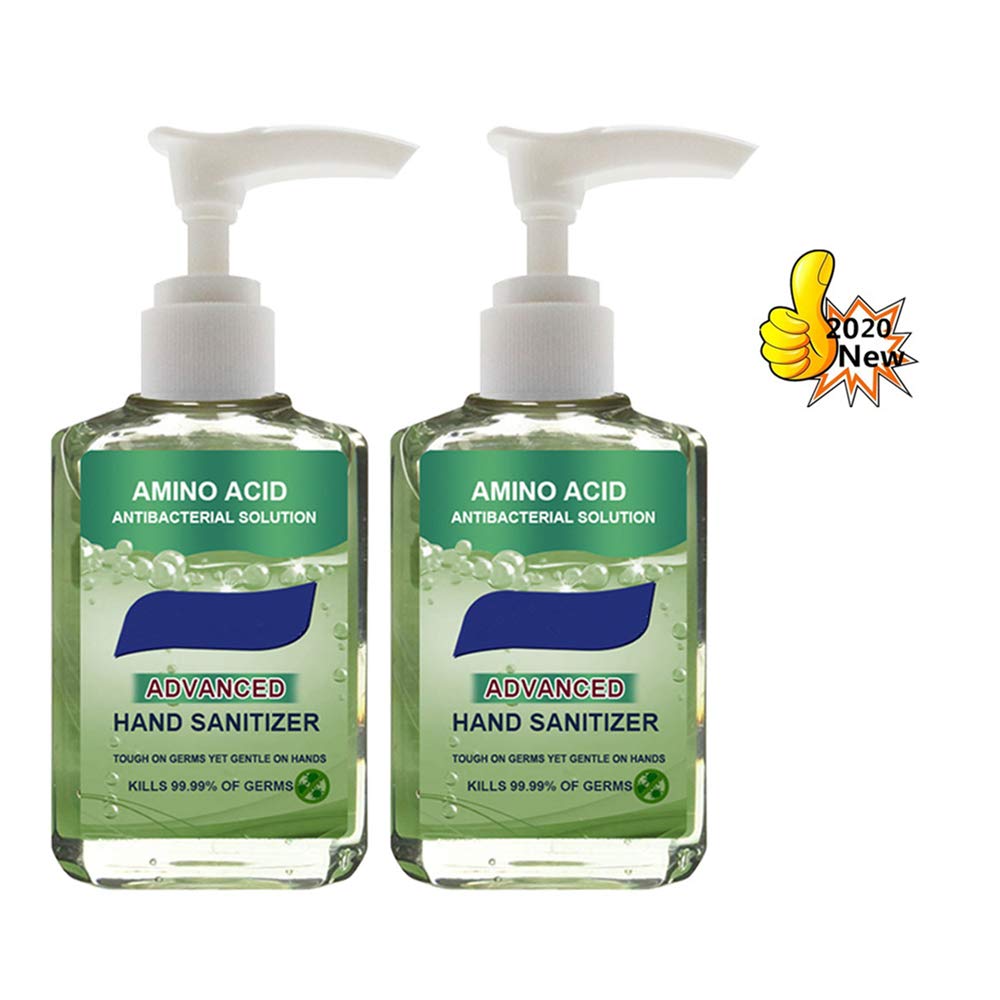 2PCS Hand Sanitizer Gel - 50ml Rinse Free Hand Soap Travel Size Disposable Hand Sanitizer Moisturizing & Refreshing Gel Cleanser Instant Hand Sanitizer Effective 99.99% Skin Cleansing (2 X 59ML-B)