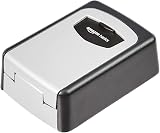 Amazon Basics Wall Mounted Key Storage Box 4-Digit Combination Lock Black view 3