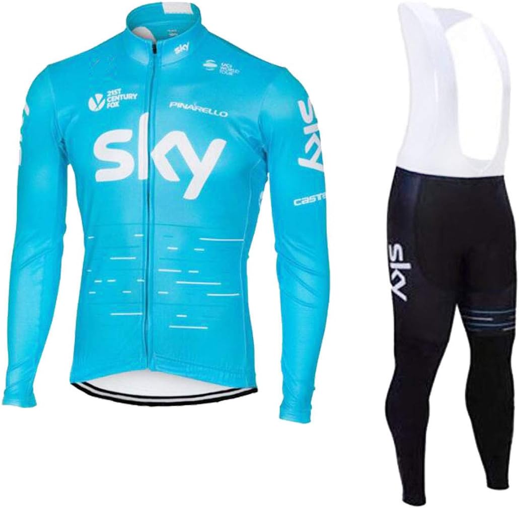 ZCFXJiTuanYZ Outdoor Sports Jersey Suit Sportswear Bicycle Long-sleeved Jersey + Trousers breathable quick-drying Men's Spring/Autumn/Winter
