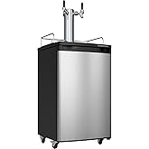 EdgeStar KC2000SSTWIN Full Size Stainless Steel Dual Tap Kegerator & Draft Beer Dispenser - Stainless Steel