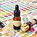 Mudder Waterproof Essential Oils Bottle Stickers Labels Oval-shaped and Round Stickers, 5 Sheet