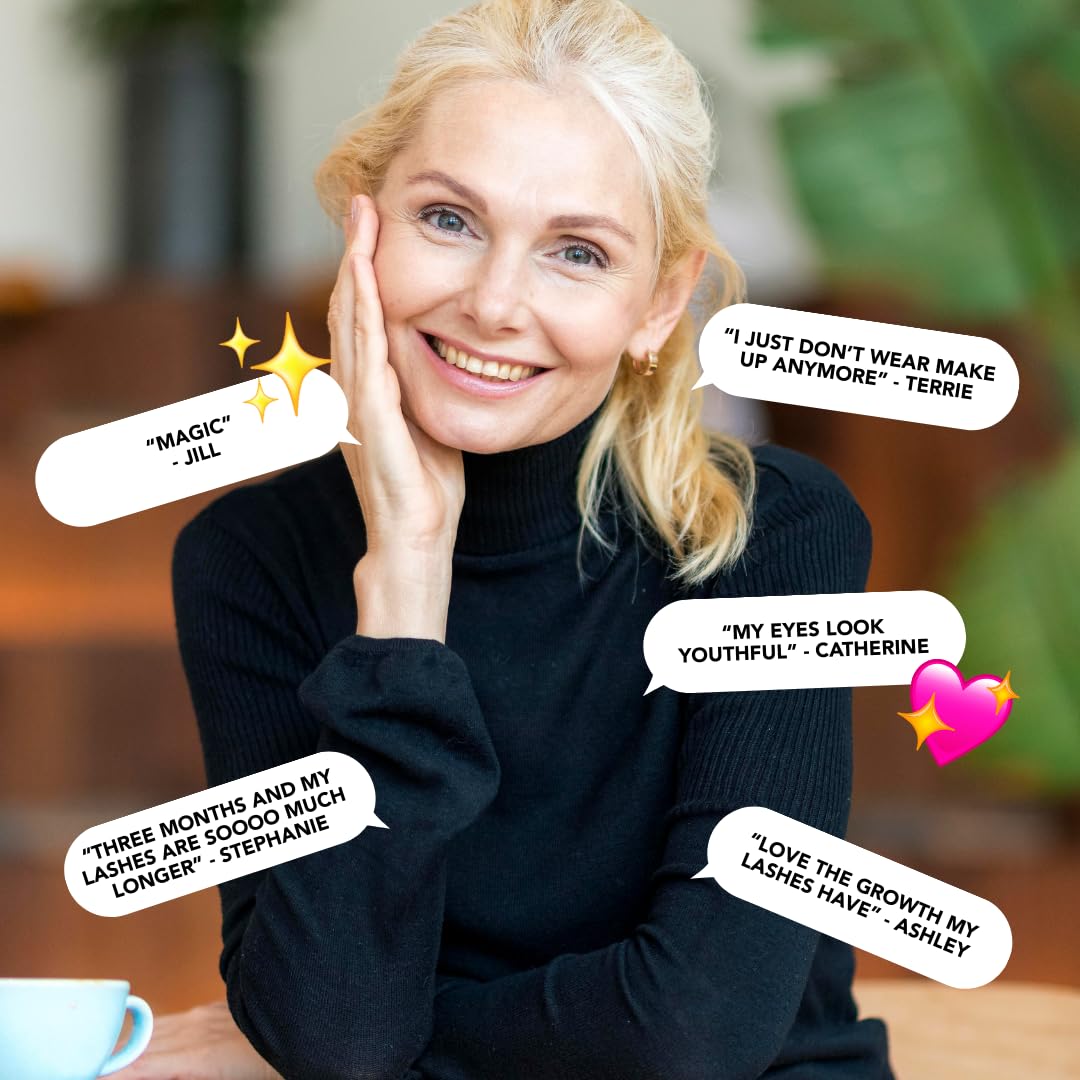 Liaison Lash Growth Serum for Women | Eyelash Growth Serum to Grow Longer, Thicker, Healthier Lashes | Lash Root Activator with Peptides & Biotin| Natural Long Lasting Eye Lashes (3ml)