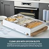 Cooks Professional 4-Section Buffet Warmer 7.2 Litre Capacity Nordic White view 3
