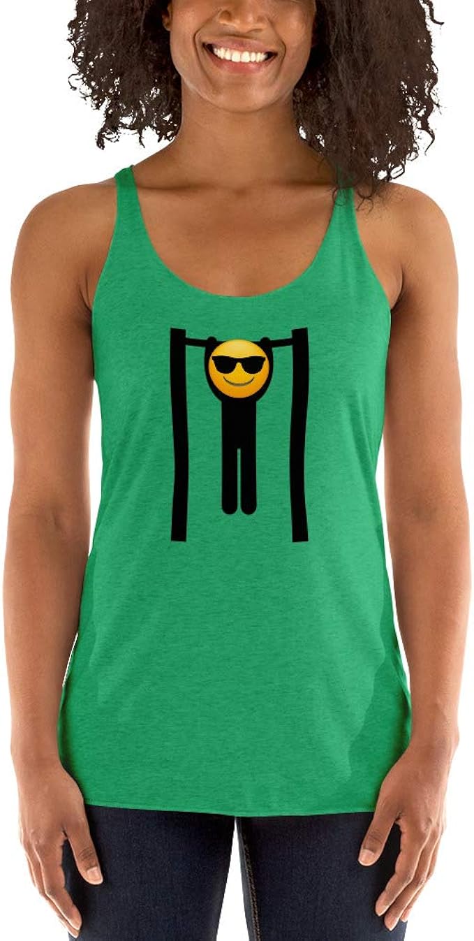 Women�s Fit Emoji Tank Top, Pull ups, Fitness