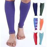 Doc Miller Compression Calf Sleeve for Men & Women – 20-30mmHg Graduated Support for Running, Shin Splints, Calf Strain – Knee High, Small to 6XL Plus Size