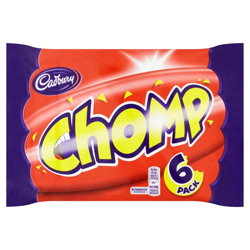Cadbury Chomp 6 Chocolate Bars 141g Amazon.co.uk Grocery