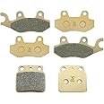 S SYUU Front Rear Brake Pads Compatible with for 2006-2009 Suzuki Quadracer 450 LTR450 2x4, 2009 Quadracer 450 LTR450Z 2x4, Front Rear Ceramic Replacement Brake Pads Kits, FA165F FA135F FA137R