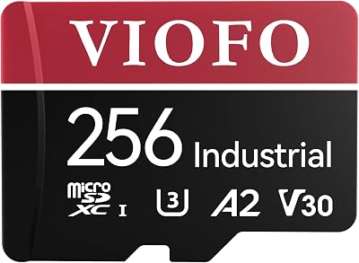 VIOFO 256GB U3 A2 V30 microSDXC Card Industrial Grade 4K Video Recording Adapter