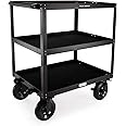 PROAIM Bowado 36" Video Camera Production Cart for Photographer, Videographer & Filmmaker. Payload up to 200kg/440lb. Collapsed Design (CT-BWDO-36)