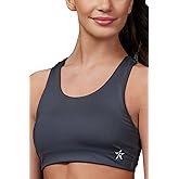 Rebel Athletic On The Go Sports Bra in Dark Grey, L