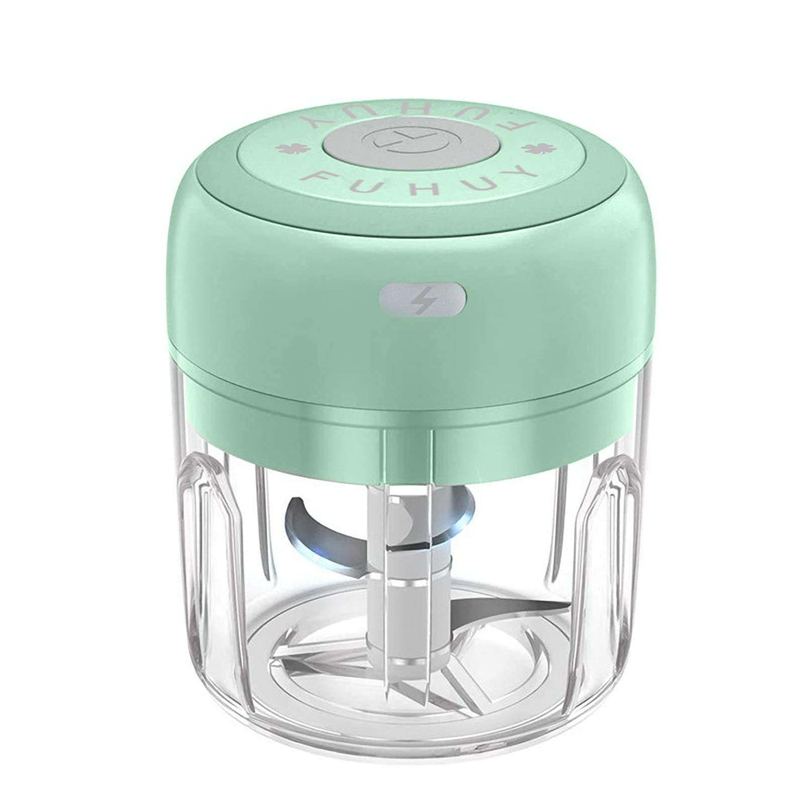 Photo 1 of Electric Mini Vegetable Chopper, Food Chopper, Garlic Slicer Veggie, Salad, Lettuce, Onion, Chili Crusher, Tomato Dicer Chopper Cutter & Ginger Meat Mincer for Kitchen, Portable USB Chopper (250ML)