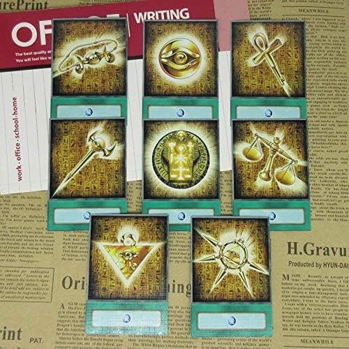 8pcs Set Yugioh Millennium Items Anime Style Half Frosted Cards Ancient Egyptian Symbol Seven Treasures Puzzle Custom Spell Card Buy Online At Best Price In Uae Amazon Ae