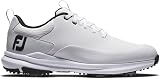 FootJoy Tour Rival Golf Shoe Men White/White/Black 13 UK view 2