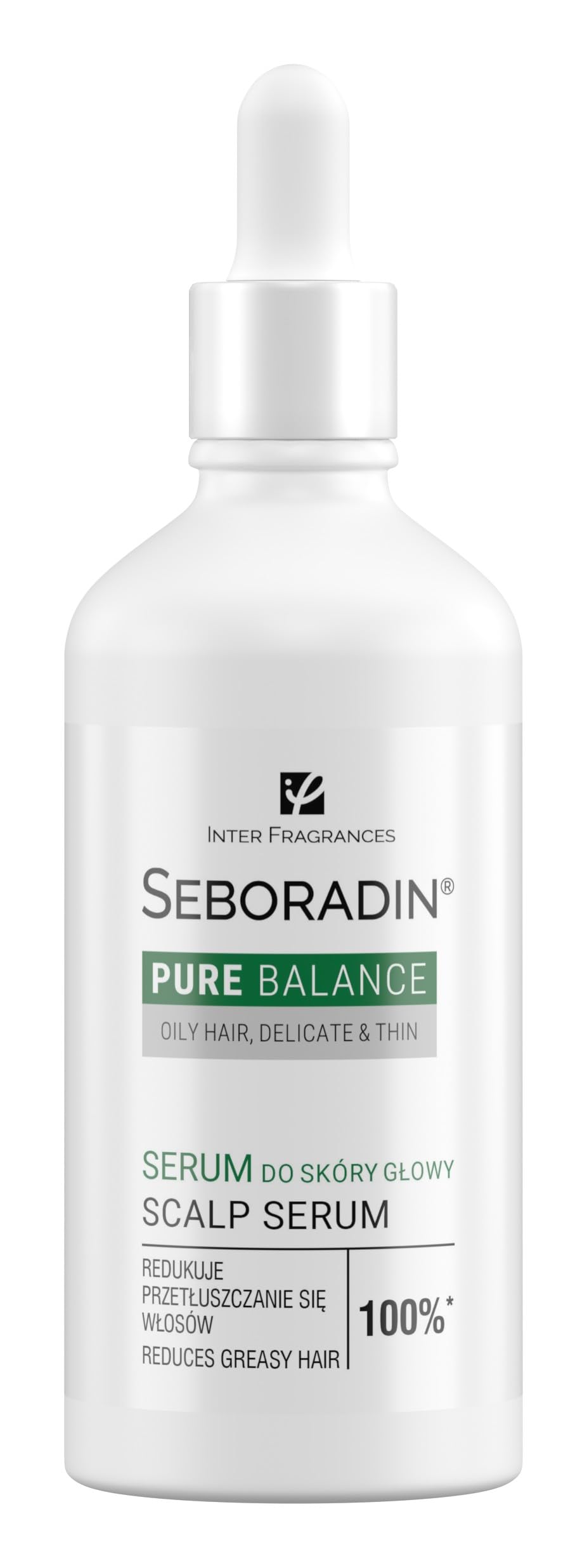 Seboradin Scalp Serum Strenghted For Thin Fine Hair Prone To Greasiness Intensive Scalp Care Regulating Secretion Of Sebum Aloe Vera Niacinamide Black Radish Extract Pure Ballance 100 ml