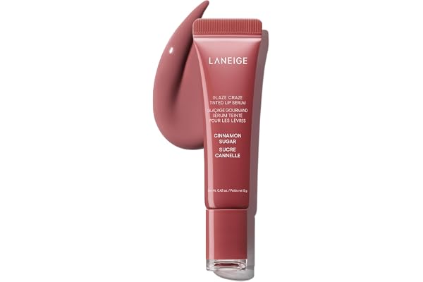 LANEIGE Glaze Craze Tinted Lip Serum: Hydrating Lip Serum for Glossy, Nourished Lips with Plumping Polypeptides