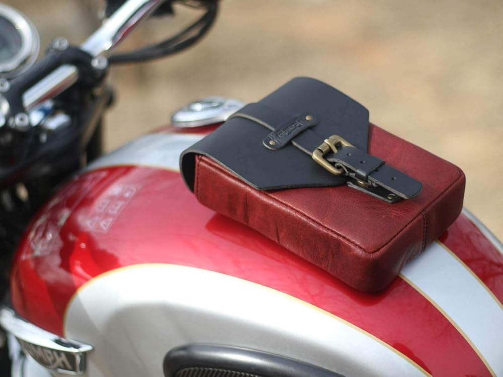 Trip Machine Company Leather Motorcycle Tank Pouch/Bag