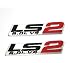 Pair Of 6.0L LS2 Engine Emblems - 3D Chrome Badge Decals For Car Hood, Trunk, Universal Styling (5.5 Inch)