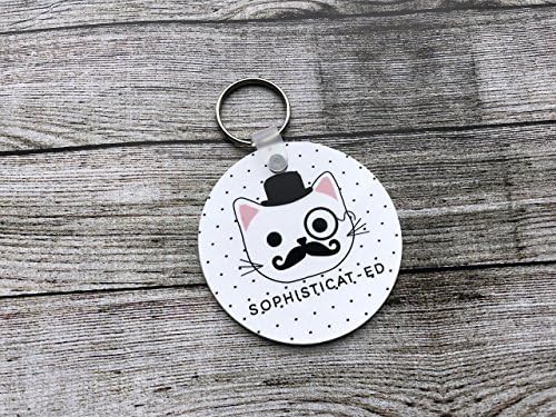 Sophisticated - Unique and Silly Cat Keychain - Perfect for New Drivers!