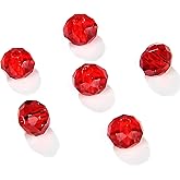 MEIUIJQ 4mm Briolette 1350pcs Red Crystal Glass Beads Small Faceted Rondelle Shape Crystal Glass Spacer Beads for Bracelet Necklace Decorative Hand Jewelry Making - Red