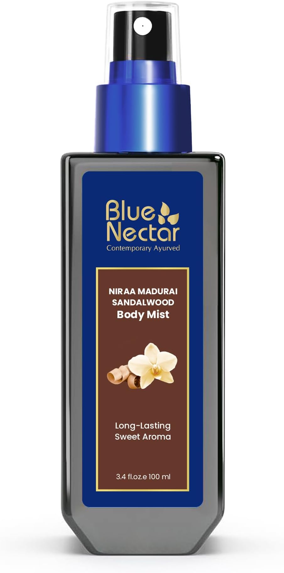 Blue Nectar Niraa Madurai Sandalwood Body Mist Long Lasting Freshness Aroma