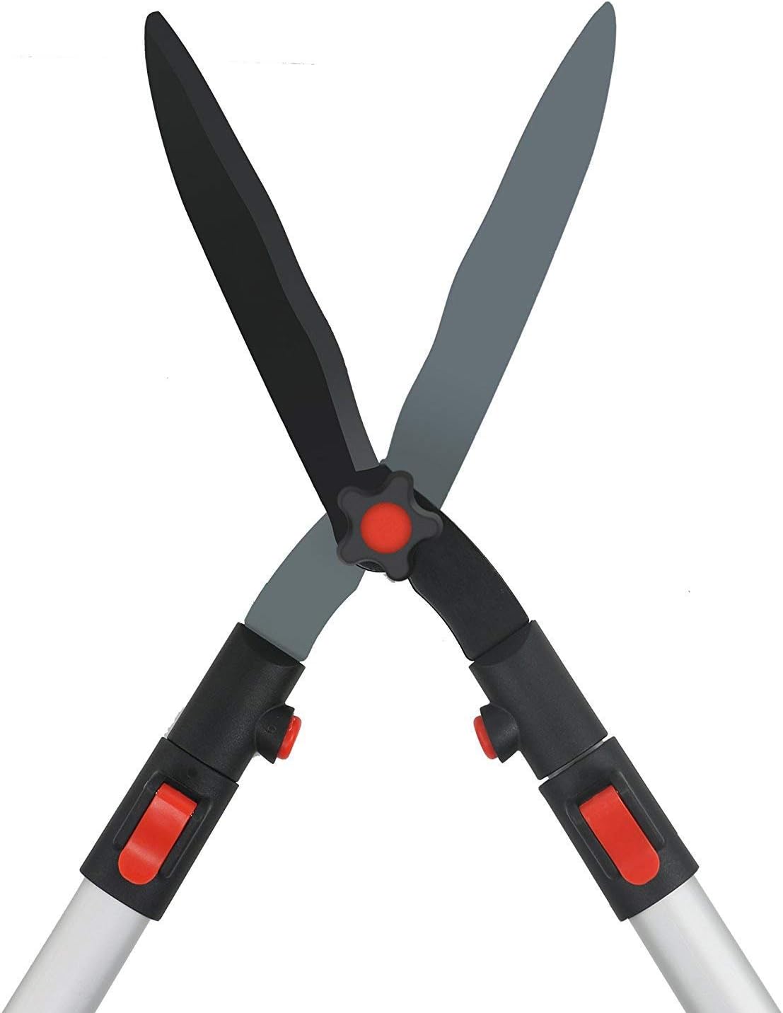 GARTOL Extendable Handle Hedge Shears with Adjustable Length Handle, 9inch Wavy Sk5 Blade, Shock-Absorbing Bumpers and Blade Tension Control Knob, Garden Hedge Pruning Shears Trimmers Clippers : Garden & Outdoor