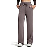 G4Free Smoofit Modal Soft Women's Wide Leg Sweatpants with Pockets Drawstring Double Layer Waist Casual Pants