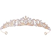Gold Tiara Crown for Women Wedding Tiaras for Bride Princess Crowns and Tiaras for Girl Rhinestone Crowns for Birthday Halloween Cosplay Christmas Party Prom Gifts