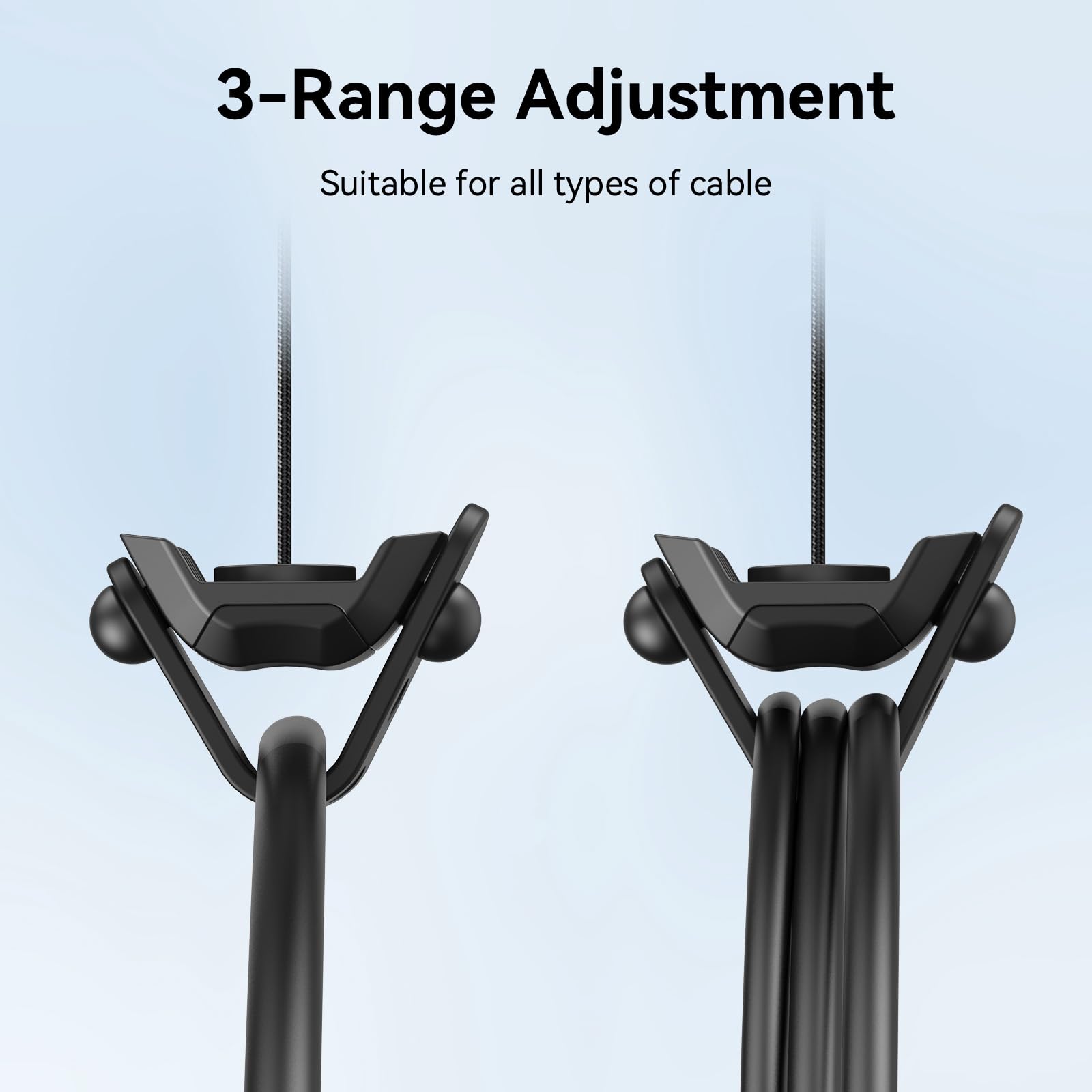 AMVR VR Cable Management System, 6 Packs Ceiling Pulley System Compatible with Meta Quest 3S/3/2/Valve Index/Rift S/PSVR/HTC VR Cord Accessories(VR Link Cable Not Included)