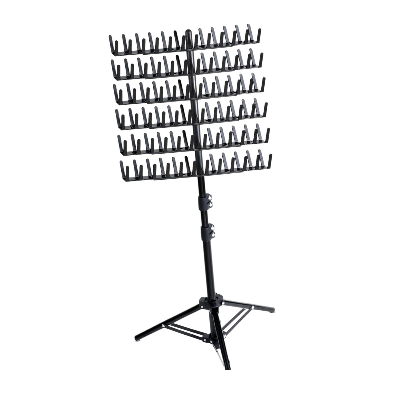 harayaa Braiding Hair Rack,Double Sided Braid Rack,144 Pegs Adjustable Height for Braiding Hair,Hair Braiding Rack for Stylists, black