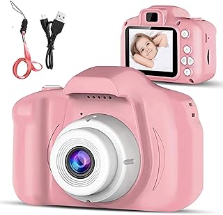 BJLBOJEY Kinderkamera, 1080P HD Video Digitalkamera für Kinder, 2,0 Zoll-LCD Touchscreen mit 32GB TF-Karte, Unterstützt Kleine Spiele,Geburtstagsgeschenk für Junge Mädchen im Alter von 3-12
