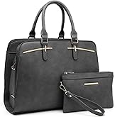Women Handbag Wallet Tote Shoulder Hobo Bag Top Handle Satchel Purse Set 2pcs with 3 Compartments