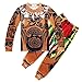 Poket Pjs Little Boys Kids Pajamas Sets 2 Piece Children Clothes Pjs Sleepwear Long Sleeve Moana