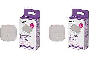 WiZ Portable Button - Pack of 2 - Switch Your Lights On and Off or Brighten and Dim - Works Only with WiZ Smart Lights - Comes with 2 AAA Alkaline Batteries - Control with Wiz Connected App