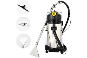LSYSGSB Commercial Carpet Cleaning Machine, 110V 40L/11Gal Professional Commercial 3 in 1 Carpet Spraying Floor Brush Cleaner Extractor Vacuum Washing Machine Portable Carpet Cleaner（Sent in 2 packages）