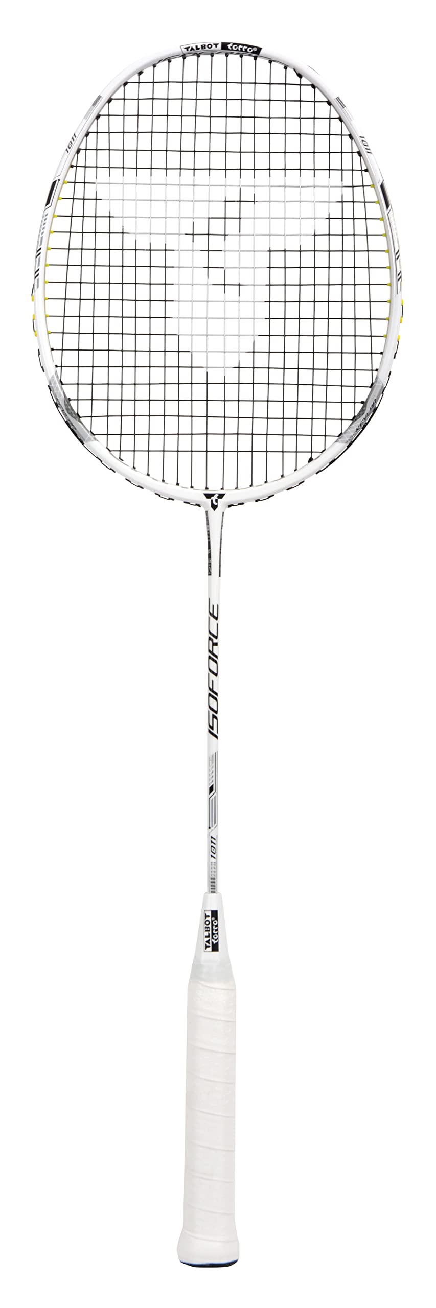 Talbot Torro Isoforce 1011 Badminton Racket, 100% Carbon4, Ultralight 80 g Total Weight, Graphite Handle, Winner of the Red Dot Design Award 2018, 439565
