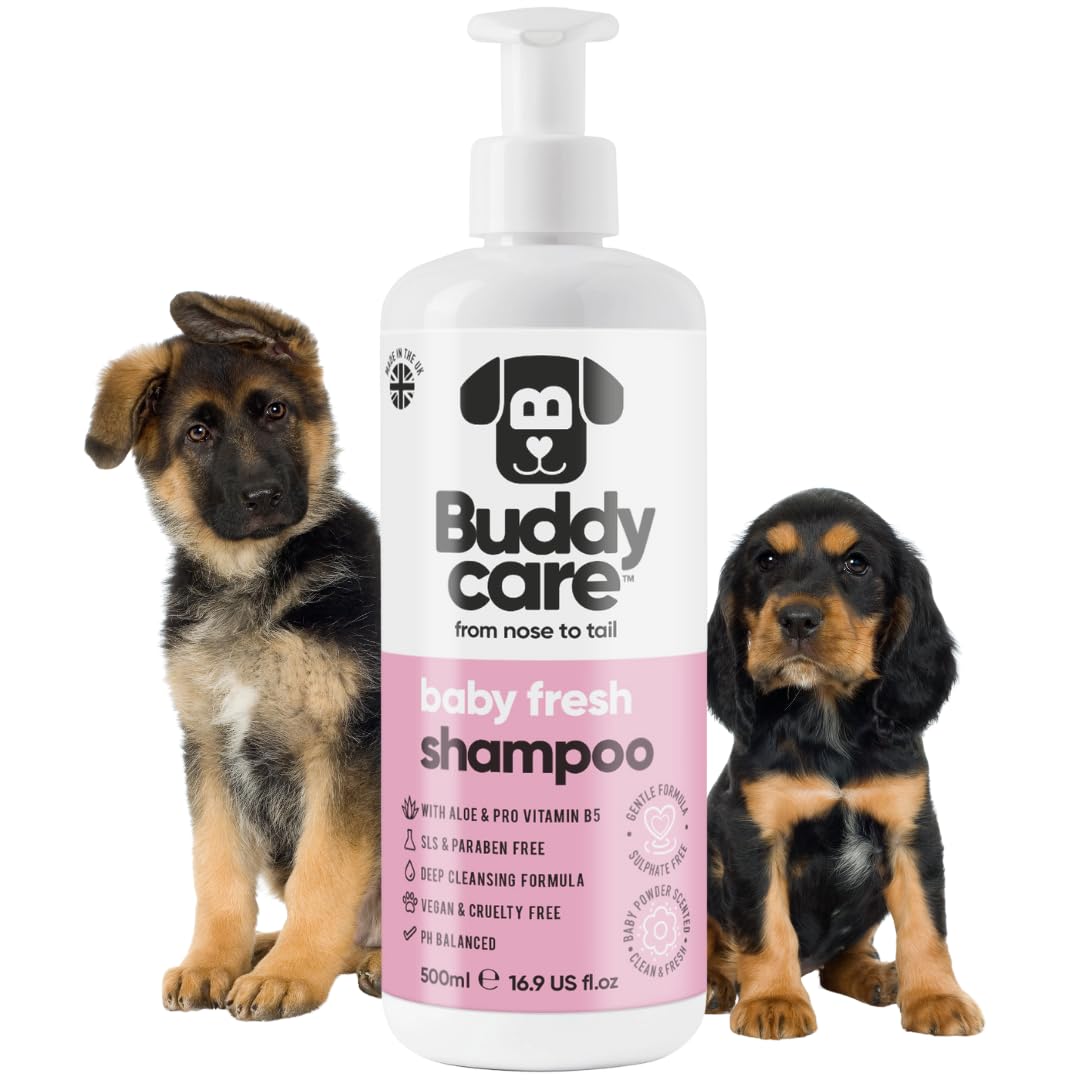 Buddycare Baby Fresh Dog Shampoo (500ml) Sensitive Puppy Shampoo From 8 Weeks | Itchy Skin Sensitive Dog Shampoo Sensitive Skin | Hypoallergenic Dry Flaky Anti Itch Natural Formula — image 1